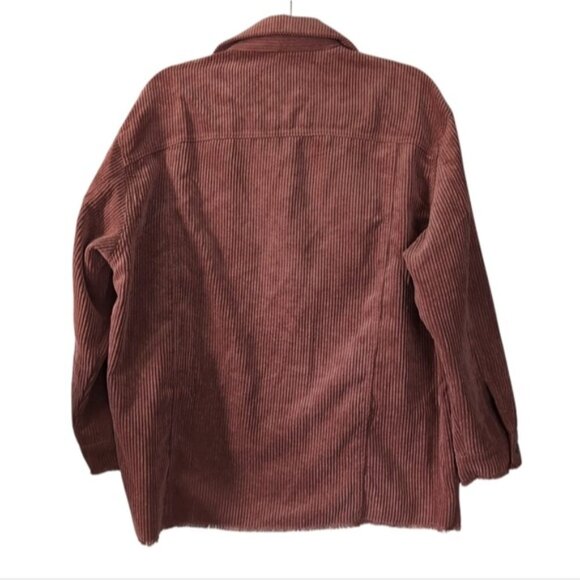 Love Tree Western Country Boho Corduroy Oversized Pocket Shacket Jacket M - Picture 4 of 10